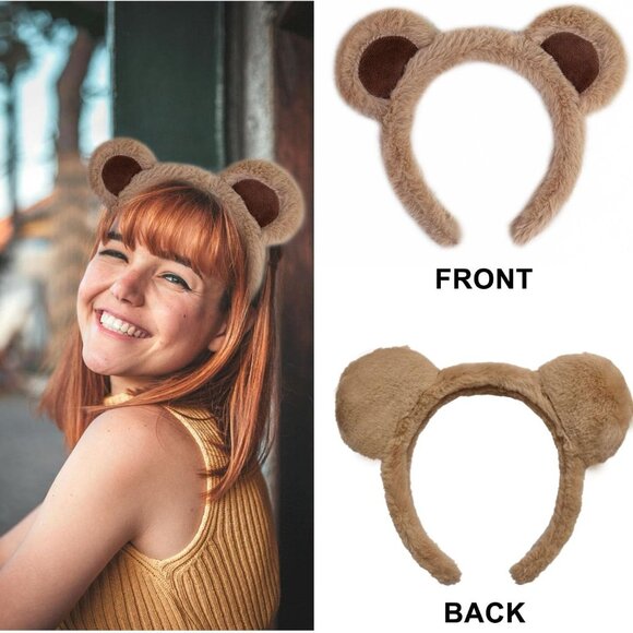Bear Ears Headband Animal Ears Hair Hoops Hair Accessories Cosplay Costume for C - Picture 3 of 5